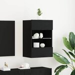 vidaXL Meuble TV Noir 40 x 30 x 60 5 cm Bois d'ingénierie