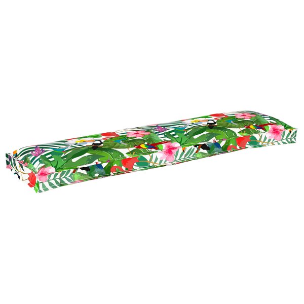 vidaXL Coussin de palette pour banc Jungle tropical 150x40x8 cm en tissu Oxford