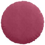 vidaXL Coussins de siège 2 Pièces Bordeaux Ø80 x 29 cm Velours