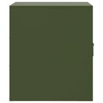 vidaXL Tables de chevet 2 Pièces vert olive 34 5x39x44 cm acier