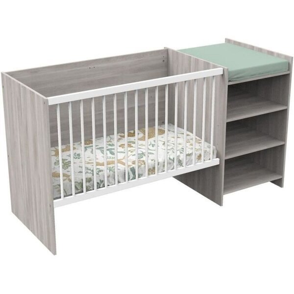 Lit bébé combiné - 120 x 60 cm - Evolutif en 90 x 190 cm