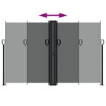 vidaXL Auvent latéral rétractable anthracite 160x1000 cm