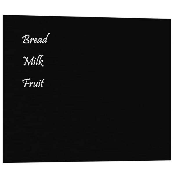 vidaXL Tableau noir magnétique mural Noir 50x40 cm Verre trempé
