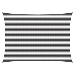 vidaXL Voile d'ombre 5 x 7 m HDPE Rectangulaire Anthracite et blanc