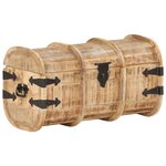 vidaXL Coffres de rangement 2 Pièces Bois de manguier massif