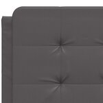 vidaXL Coussin de tête de lit Zadar gris 120 cm similicuir
