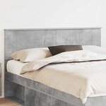 vidaXL Tête de lit Gris béton 150 cm Bois d'ingénierie