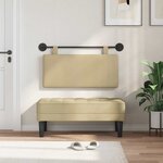 vidaXL Tête de lit suspendue Tissu en velours côtelé