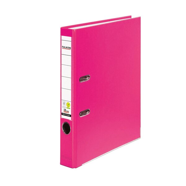 Classeur À Levier Pp A4 Vegan - Rose - X 25 - Falken