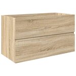 vidaXL Ensemble de meubles de salle de bain 3 Pièces chêne sonoma