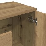 vidaXL Buffet chêne artisanal 90x29 5x65 cm bois d'ingénierie