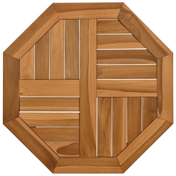 vidaXL Dessus de table 50x50x2 5 cm octogonal bois de teck massif