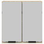 vidaXL Armoire de salle de bain à miroir chêne sonoma bois ingénierie