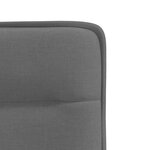 vidaXL Chaises à manger lot de 6 gris foncé tissu