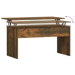 vidaXL Table basse Chêne fumé 102x50 5x52 5 cm Bois d'ingénierie