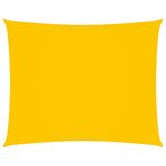 vidaXL Voile de parasol Tissu Oxford rectangulaire 3x4 5 m Jaune