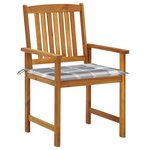 vidaXL Chaises de jardin avec coussins lot de 6 Bois d'acacia massif