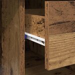 vidaXL Bureau Bois ancien 90 x 49.5 x 75 cm Bois d'ingénierie