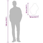 vidaXL Miroir mural Doré 50x40 cm