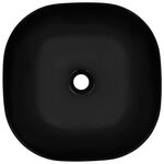 vidaXL Lavabo 42 5x42 5x14 5 cm Céramique Noir