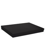 Boîte plate luxe noir mat couvercle cloche A3