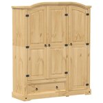 vidaXL Garde-robe Corona 151 5x52x186 cm bois de pin massif