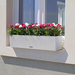 LECHUZA Jardinière BALCONERA Cottage 80 ALL-IN-ONE Blanc
