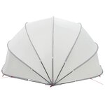 vidaXL Dôme de piscine Gris et orange 546 x 516 x 250 cm