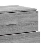 vidaXL Buffets 2 Pièces sonoma gris 60x39x80 cm bois d'ingénierie