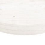 vidaXL Dessus de table rond blanc Ø40x3 cm bois de pin massif