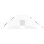 vidaXL Serre avec cadre en acier blanc 48 m² 8x6x2 85 m