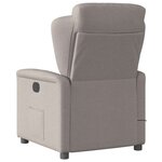vidaXL Fauteuil de massage inclinable électrique Taupe Tissu