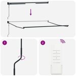 vidaXL Auvent Rétractable Automatique Beige 350x250 cm