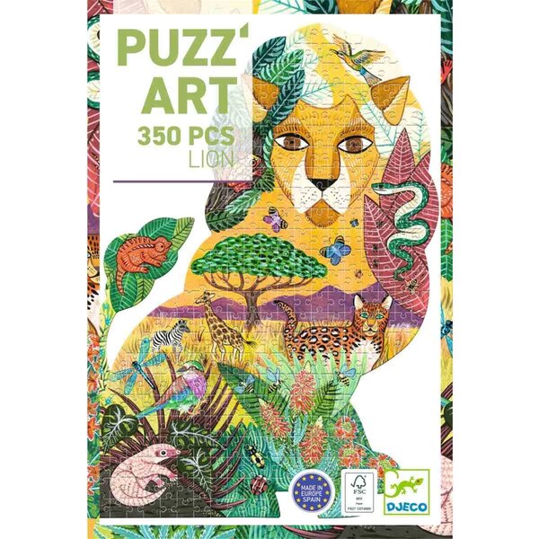 Djeco DJ07660 - Puzz'art Lion Puzzle 350 pièces