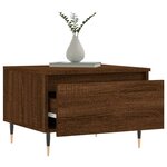 vidaXL Tables basses 2 Pièces chêne marron 50x46x35 cm bois d'ingénierie