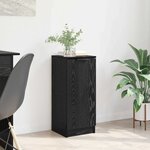vidaXL Buffet Chêne noir 30 x 30 x 70 cm Bois d'ingénierie