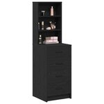 vidaXL Haut Armoire Chêne noir 40 x 41 x 135 cm Bois d'ingénierie