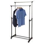 Storage solutions Porte-vêtements double cintres roues réglables