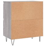 vidaXL Buffets 3 Pièces Sonoma gris Bois d'ingénierie