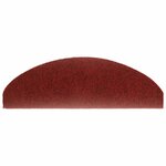 vidaXL Tapis d'escalier autocollants 10 pièces 65 x 21 x 4 cm Bordeaux Rouge Demi-rond Grand