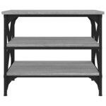 vidaXL Table d'appoint Sonoma gris 55x38x45 cm Bois d'ingénierie