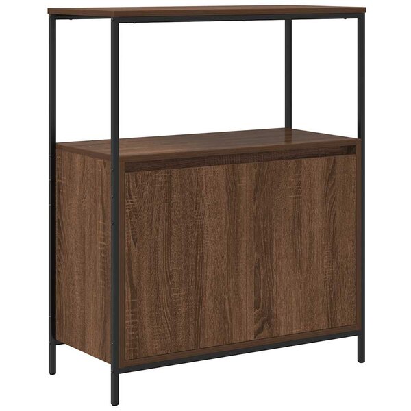 vidaXL Meuble de salle de bain avec étagères chêne marron 76 5x35x95cm