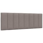 vidaXL Lit avec matelas taupe 140x200 cm tissu