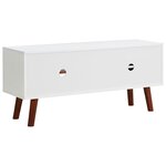 vidaXL Meuble TV 110x35x50 cm Bois d'acacia solide et MDF