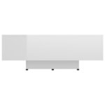 vidaXL Table basse Blanc brillant 85x55x31 cm Bois d'ingénierie