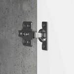vidaXL Meuble TV Gris béton 102 x 34 5 x 47 cm Bois d'ingénierie