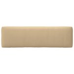 vidaXL Canapé central palette de jardin Blanc Bois de pin imprégné