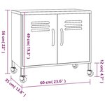 vidaXL Armoire de rangement Orange 60x35x56 cm Acier