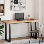 vidaXL Dessus de bureau fini à l'huile 120x60x4cm bois d'acacia massif
