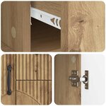 vidaXL Buffet Chêne artisanal 89 x 34 5 x 57 cm Bois d'ingénierie